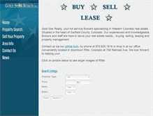 Tablet Screenshot of goldstarrealtyinc.com